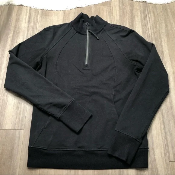 Lululemon Scuba 1/2 Zip Black - Picture 2 of 5